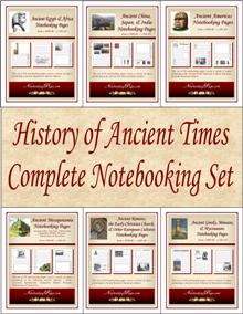 Ancient Times Notebooking Pages