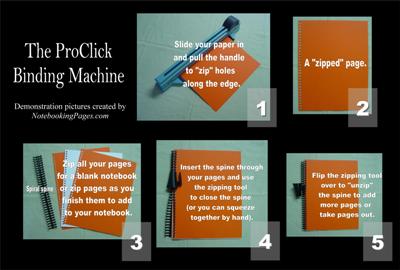 Click (& then zoom in) for Proclick Binding Machine Demonstration