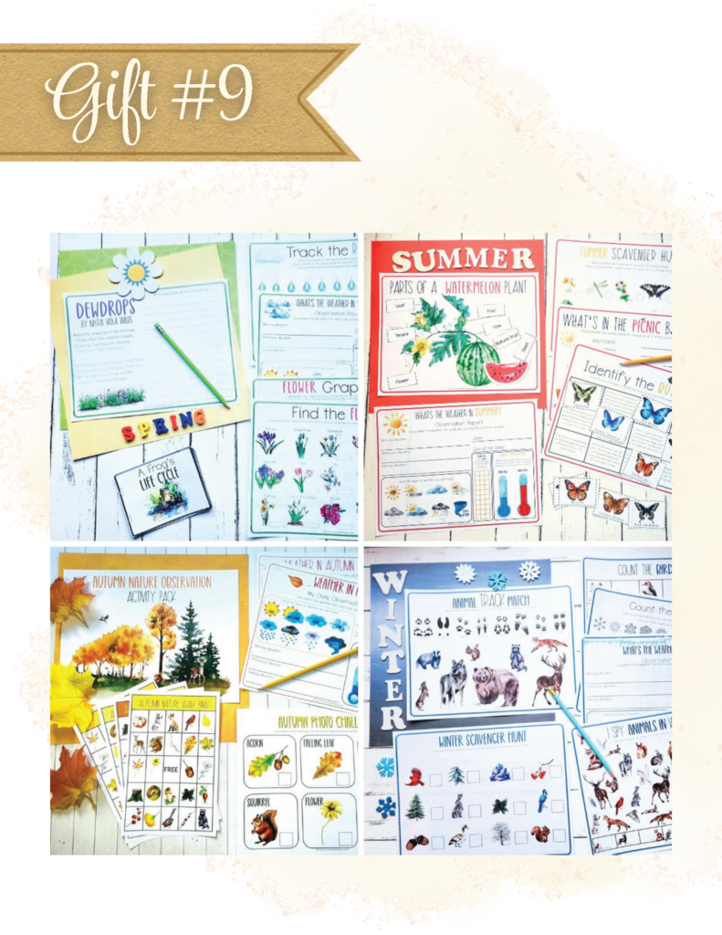 Nature Observation Printable Pack for All Seasons