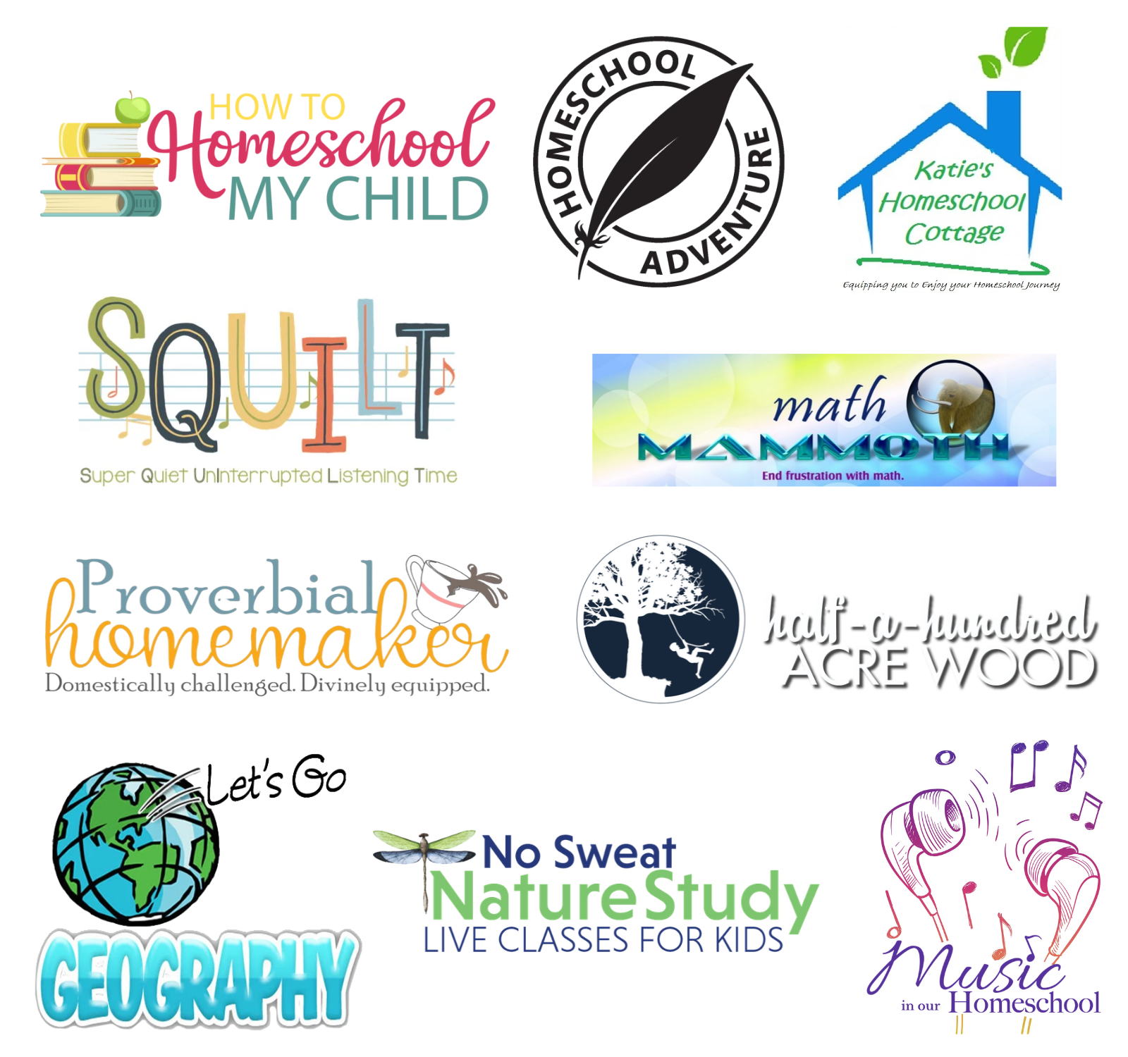 Our Homeschool Sponsors