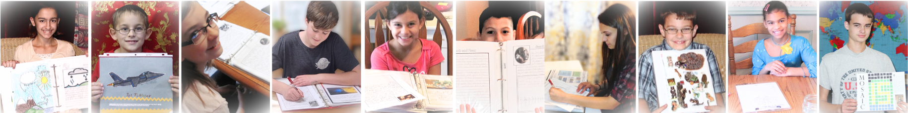 Our Kids Homeschooling Pics