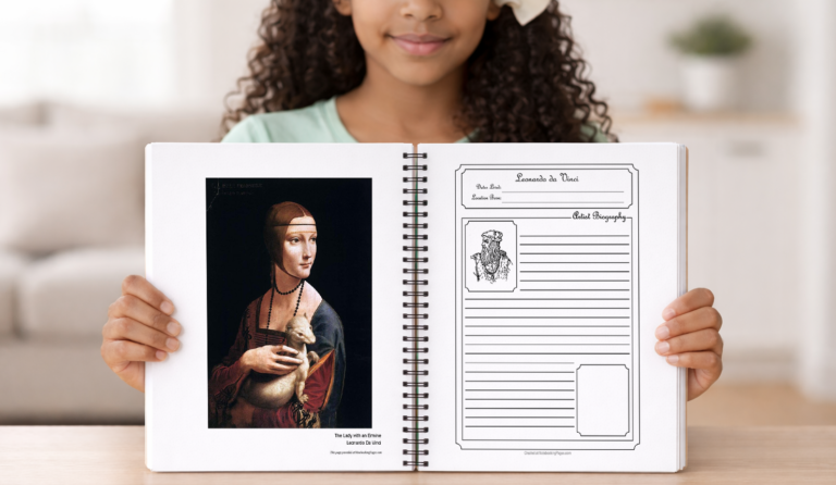 Famous Artists, Composers, and Poets Notebooking Pages