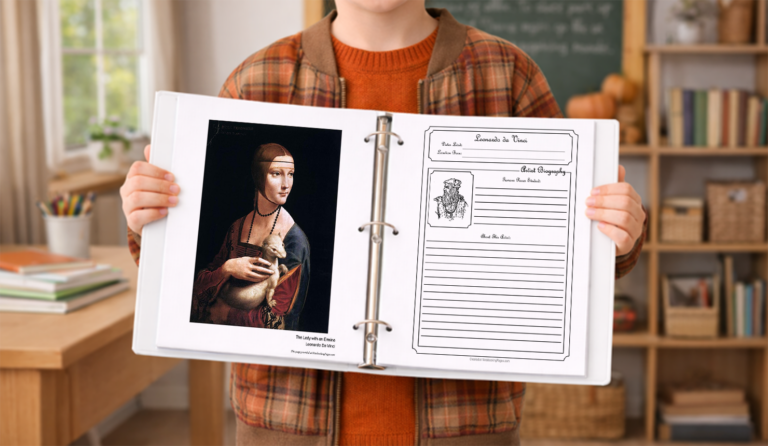 Famous Artists, Composers, and Poets Notebooking Pages