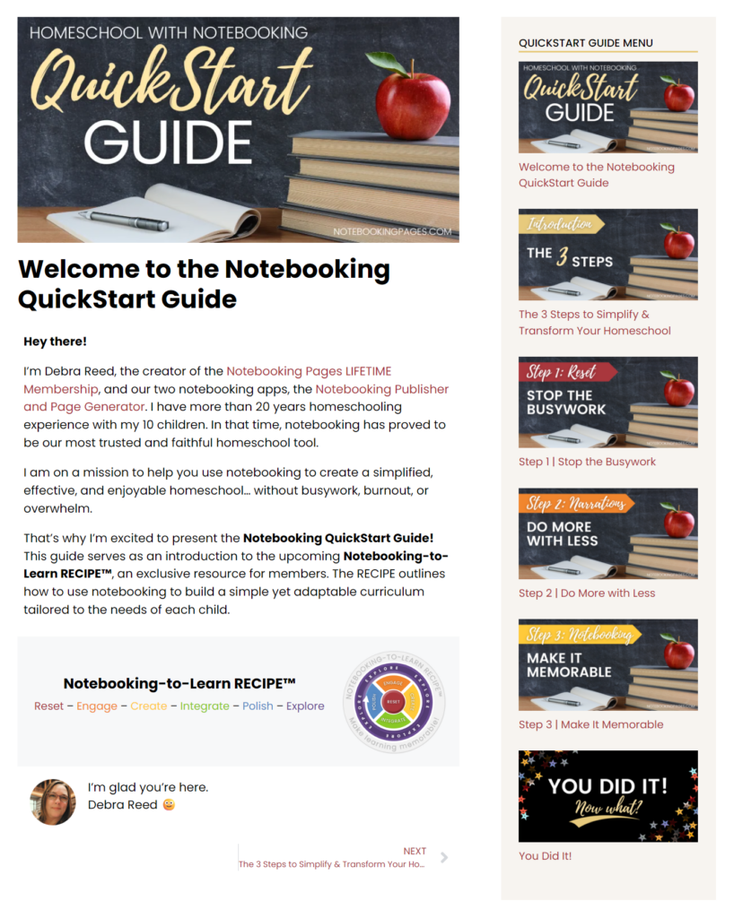 Notebooking QuickStart Guide