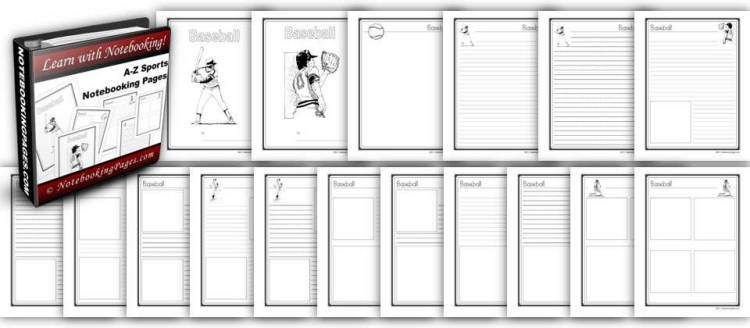 A to Z: Sports Notebooking Pages