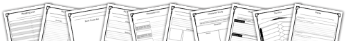 Literature Study Notebooking Pages