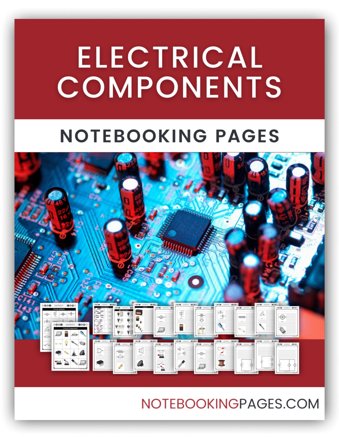 Electrical Components Notebooking Pages