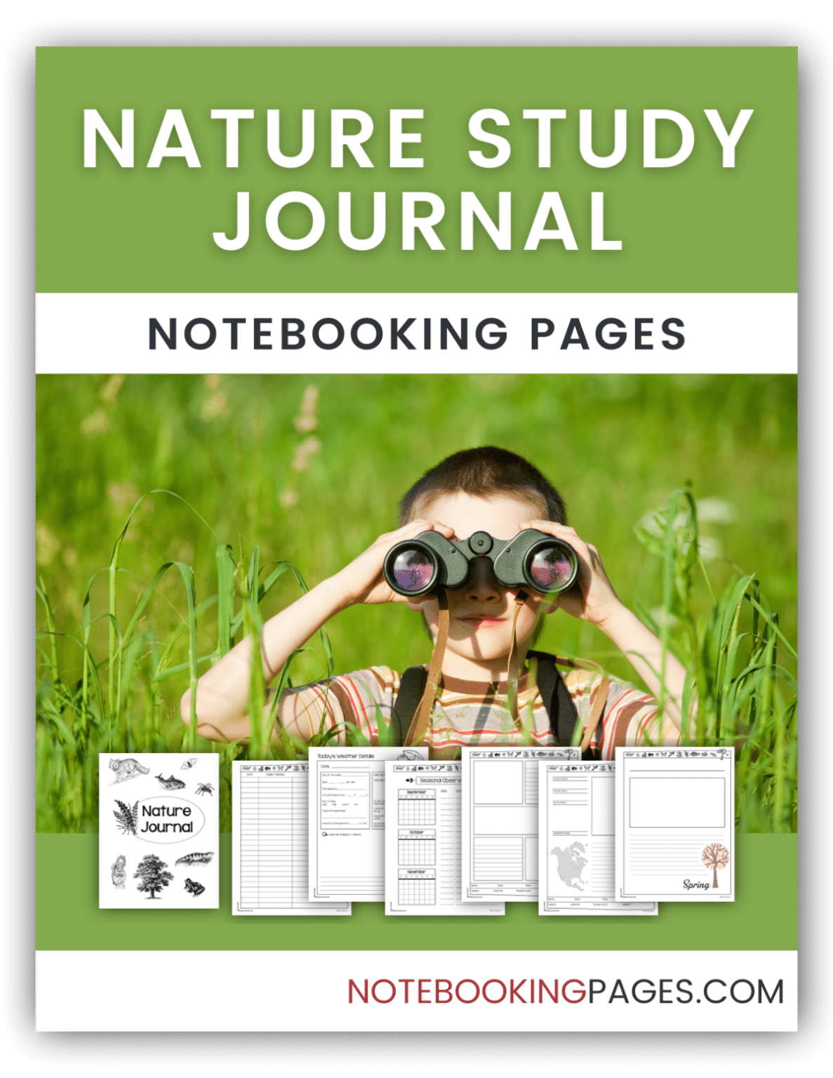 Nature Study Journal Notebooking Pages - NotebookingPages.com