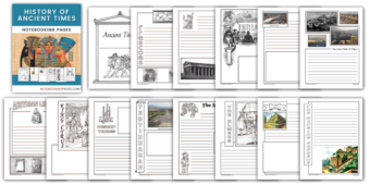 Notebook Front History History & Timeline Notebooking Pages - NotebookingPages.com