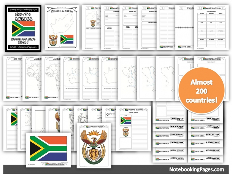 [BUNDLED] Country Study Notebooking Pages – NotebookingPages.com
