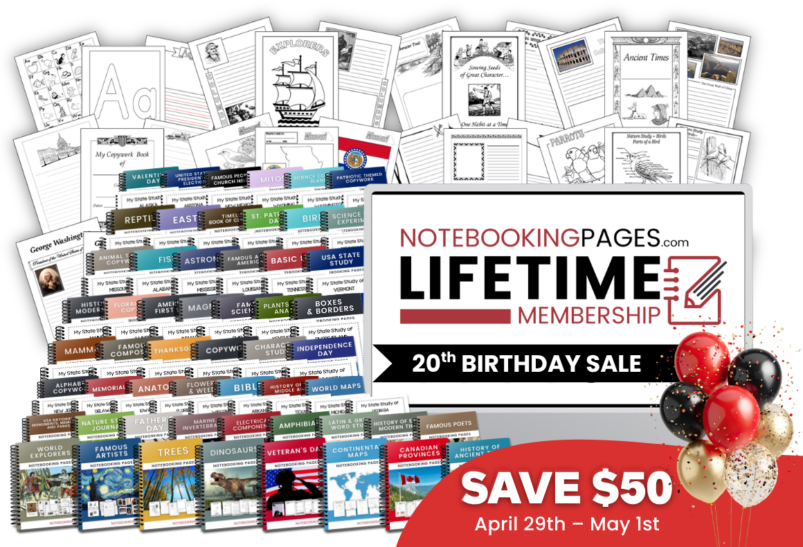 Notebooking Pages LIFETIME Membership Sale