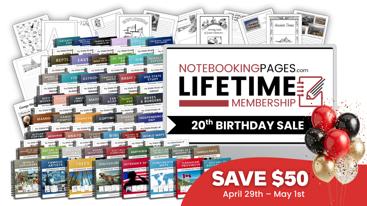 Notebooking Pages LIFETIME Membership Sale