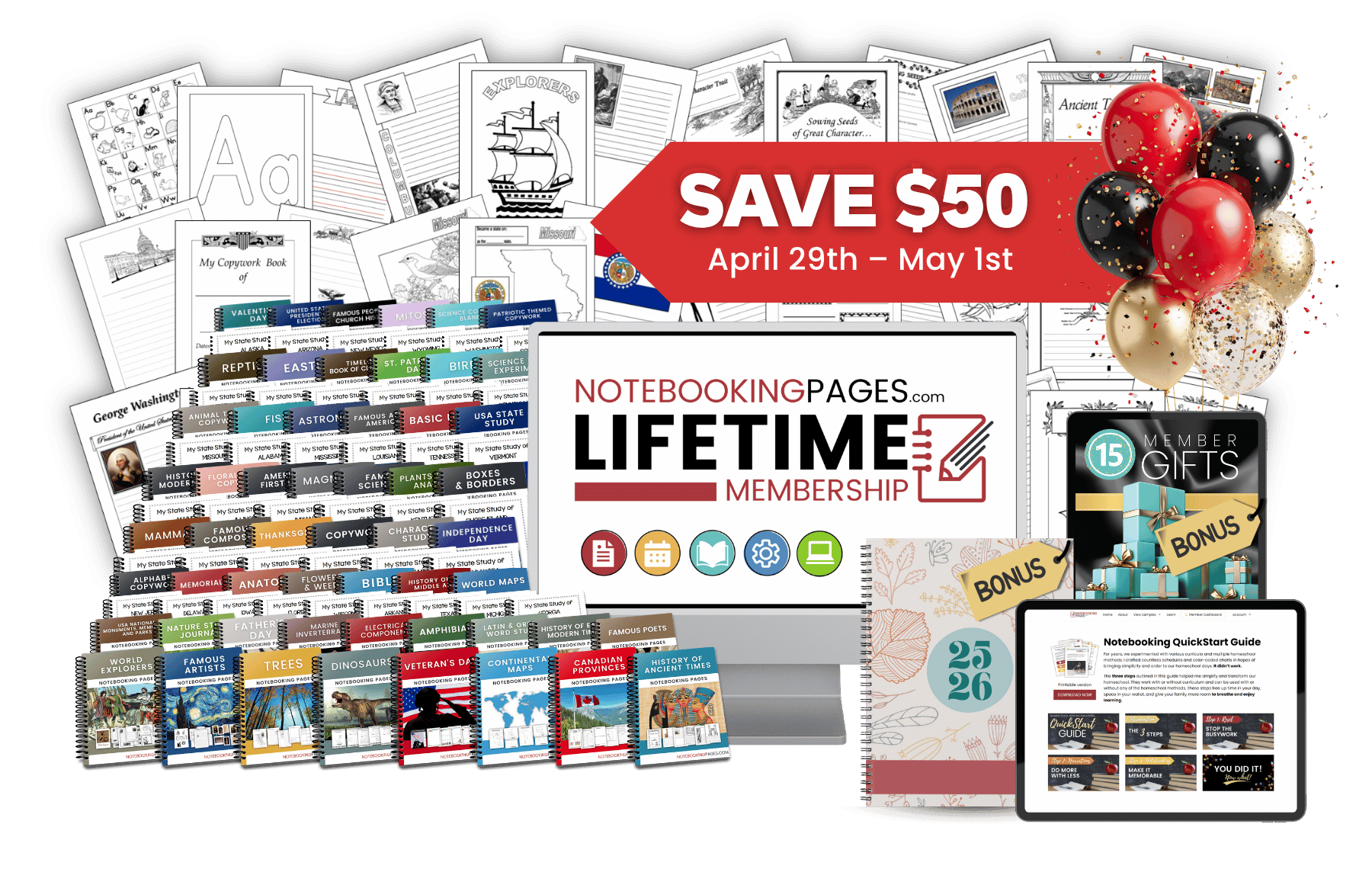Notebooking Pages LIFETIME Membership Sale