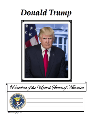 Free President Donald Trump Notebooking Pages | NotebookingPages.com